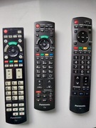 Trzy oryginalne piloty Panasonic N2QAYB