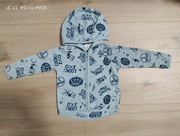 Bluza chłopięca, polar, z kapturem, rozpinana, Pepco, rozmiar 86