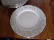 Talerze obiadowe "Karolina" z PRL zestaw 6 szt.