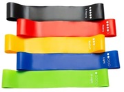 Zestaw 5 gum oporowych taśmy treningowe do ćwiczeń fitness pilates