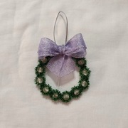 I119 Zawieszka ozdoba świąteczna Boże Narodzenie Kółko Handmade