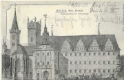 Brzeg - zamek na dawnej rycinie