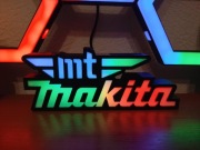 Podświetlane Logo LED „MIT Makita” – Dekoracja Warsztat / Garaż / Biuro