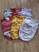 BODY bez rękawa  62cm 6pak 0-3 miesięcy