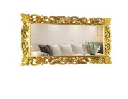 80x150cm Lustro w złotej drewnianej ramie, GLAMOUR