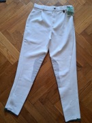 Nowe białe bryczesy s/m 36/38 spodnie Dania