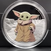 STAR WARS*THE MANDALORIAN**THE CHILD 1 oz SILVER,PROOF COIN/UNIKAT/M1