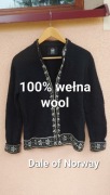 sweter wełniany dale of norway 100% wełna wool kardigan xl 42