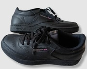 Reebok Classic buty sportowe sneakersy niskie skórzane czarne 38 wkł.25cm
