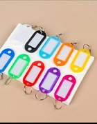 Identyfikatory breloczki breloki zawieszki do kluczy mix kolor 10szt
