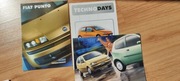 3 prospekty Fiat Punto II plakat 