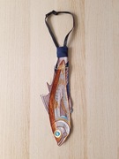 Haftowany Krawat Ryba Zapinany Bez Wiązania Na Gumie