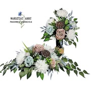 WARSZTAT ANNY  komplet nagrobny stroik  na cmentarz bukiet chryzantema 