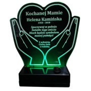 Znicz personalizowany podświetlany LED