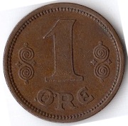 DANIA 1 ore 1912, KM# 812.1, XF