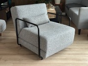 Szary fotel rozkładany, z funkcją spania, Innovation