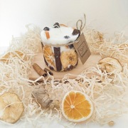 Świeca sojowa świąteczna botaniczna eko XL 500 ml