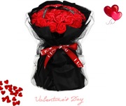 Bukiet róż IDEALNY NA WALENTYNKI SUPER OKAZJA SZTUCZNE KWIATY JAK ŻYWE