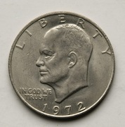 1 dolar  1972 bzm one dollar  Eisenhower (2) Stan !!! 