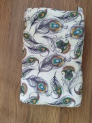 Mufka do karmienia Babymatex Fiddy, wzór pawie pióra, bawełna 