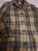 Taifun Płaszcz Wełniany Damski w Kratę Elegancki (EU 40