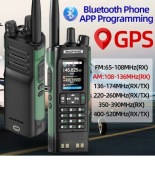 Baofeng UV32 GPS PMR 10W Multiband Airband AM Radio FM VOX 1000CH USB C