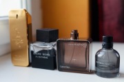 Zestaw flakony po perfumach Million. Encre Noire, Euphoria, Bottega