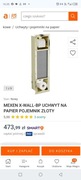 MEXEN X-WALL-BP UCHWYT NA PAPIER POJEMNIK ZŁOTY