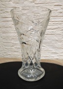 Wazon kryształowy z czasów PRL- 25,5cm