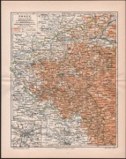 POSEN WIELKOPOLSKA stara mapa z 1888 roku