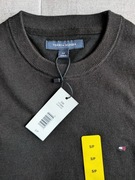 Tommy HILFIGER Jeans oryginalny Sweter męski okrągły czarny z metkami r. S