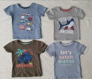 tshirty 80 koszulki bluzki krótki rękaw 9-12msc