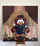 Obraz Kaczor 100x100cm Sknerus dolary