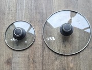 ZESTAW 2 POKRYWEK SZKLANYCH DO GARNKOW