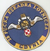 Naszywka 28 Puckiej Eskadry Lotniczej MW z Gdynii.