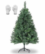Choinka sztuczna rękawiczki, metalowy stojak 120cm