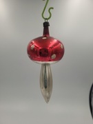 Bombka choinkowa  prl muchomor 13 cm