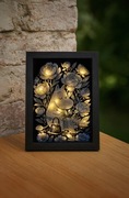 Obraz grawerowany na szkle 13x18 cm z podświetleniem LED | Moomin Muminki 