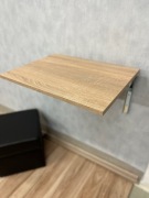 Stolik półka składana 52x38 cm dąb sonoma podpórki ocynkowane