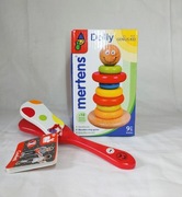 Wieża edukacyjna tęczowa Piramida Sorter Układanka drewniana