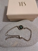 Srebro bransoletka YES ART DECO agat onyks markazyty Okazja