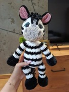 Maskotka zebra, ręcznie robiona | HANDMADE | prezent na Dzień Dziecka 