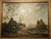 Obraz olejny z Francji 1928 r