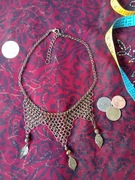 Naszyjnik vintage, kolczuga, handmade, unikat