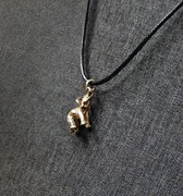 Uroczy słonik na szczęście - naszyjnik, unisex