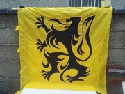 DUŻA FLAGA BOJOWA FLANDRII STIJDVLAG żółto czarna na maszt 