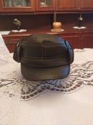 Czapka męska eko skóra 