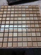 Mozaika szklana 30x30cm kolor metalik beżowy