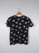 Czarna koszulka bluzka w koty Tally Weijl oversize alternative S