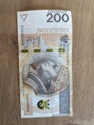Banknot 200 zlotych serii ES0088666